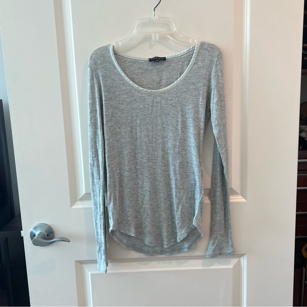 Rag & Bone Grey  Long Sleeve Tee Shirt